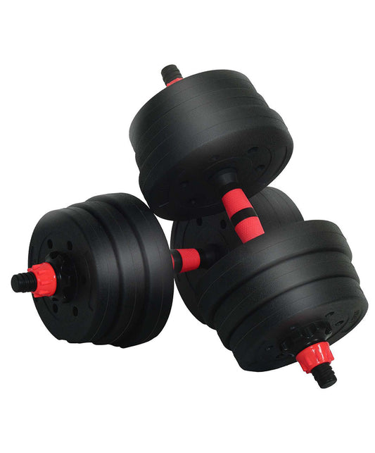 20 kg Adjustable Dumbbell to Barbell Conversion Set