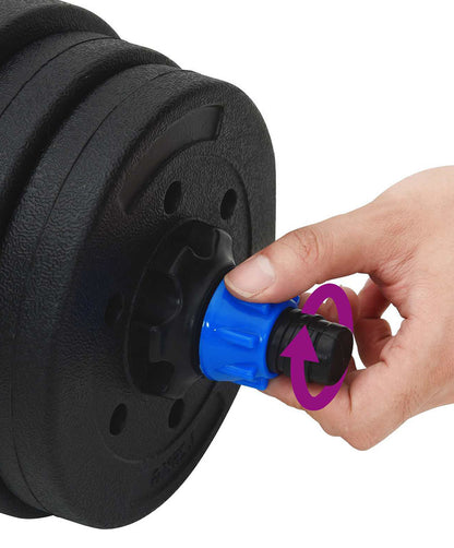 Adjustable 2-in-1 Weight Set – Dumbbell and Barbell 20 kg