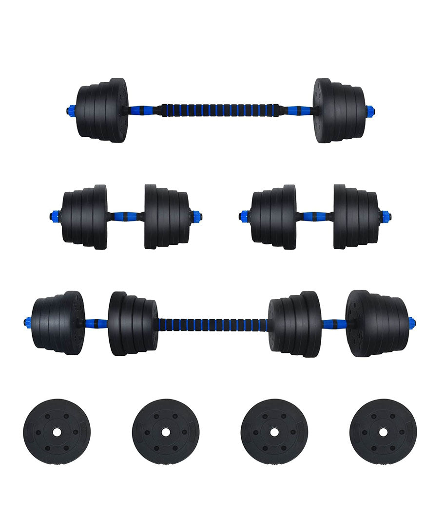 Adjustable 2-in-1 Weight Set – Dumbbell and Barbell 20 kg