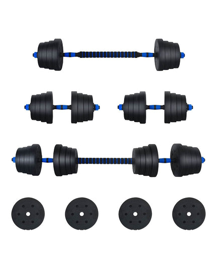Adjustable 2-in-1 Weight Set – Dumbbell and Barbell 20 kg
