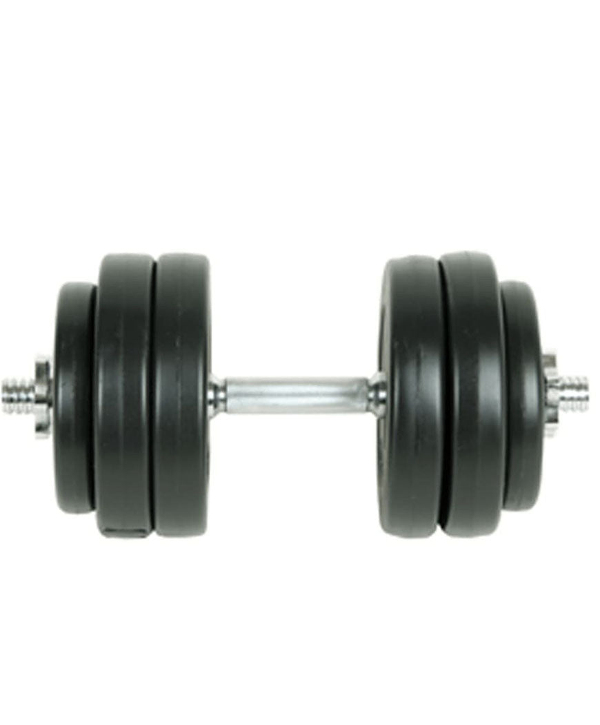 Adjustable Dumbbell Set 15 kg – Black Strength Training Weights