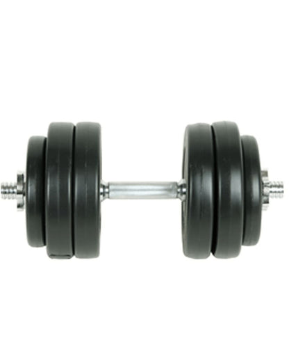 Adjustable Dumbbell Set 15 kg – Black Strength Training Weights