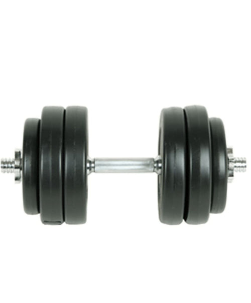 Adjustable Dumbbell Set 15 kg – Black Strength Training Weights