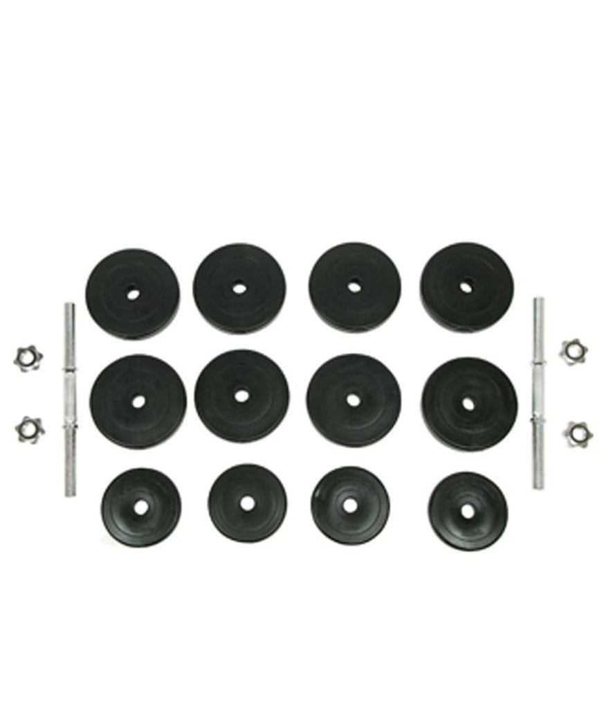 Adjustable Dumbbell Set 30 kg – Black Strength Training Weights