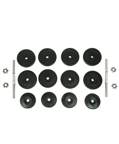 Adjustable Dumbbell Set 30 kg – Black Strength Training Weights