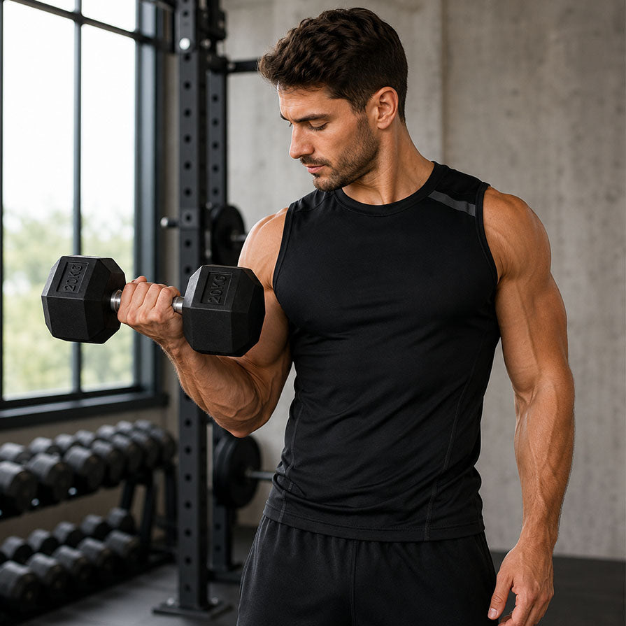 Cast Iron Dumbbell 20kg Strength Training