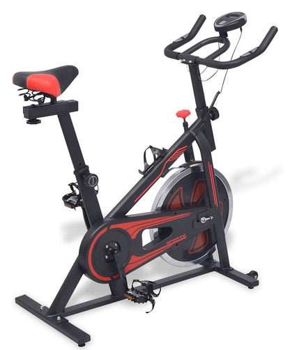 Fitness Training Bike Featuring Pulse Monitoring – Black/Red
