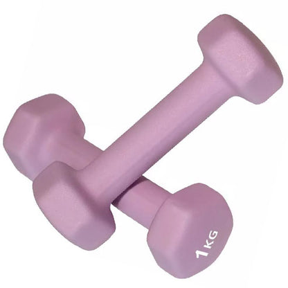 Pro Fitness Neoprene Dumbbells - 2 x 1kg