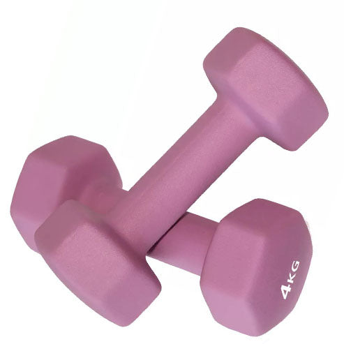 Pro Fitness Neoprene Dumbbells - 2 x 4kg