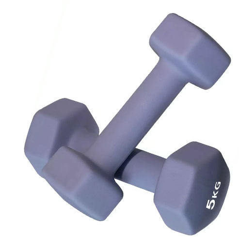 Pro Fitness Neoprene Dumbbells - 2 x 5kg