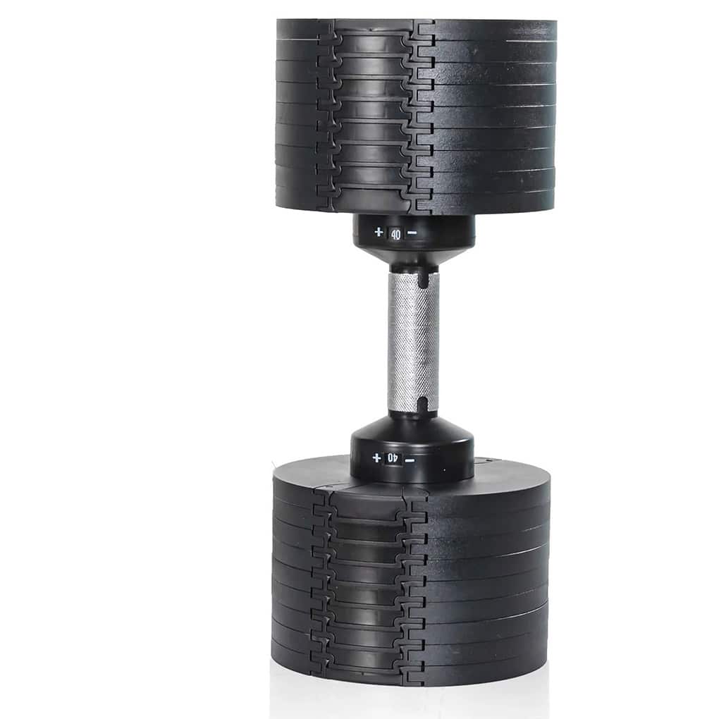 32KG Adjustable Dumbbells Set (PAIR) with Stand - Image 3