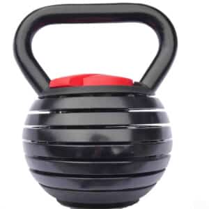 Black 18kg Adjustable Kettlebell Compact Weight for Fitness