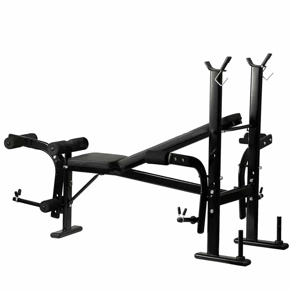 Foldable Multi Gym Adjustable Weight Bench with Barbell Rack - Image 4