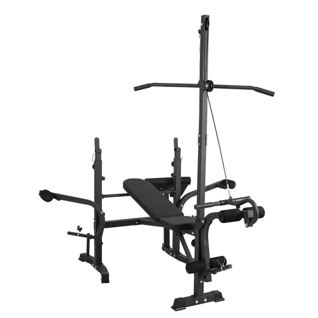 Multi Gym Machine - Adjustable Weight Bench with Barbell Rack - Image 2