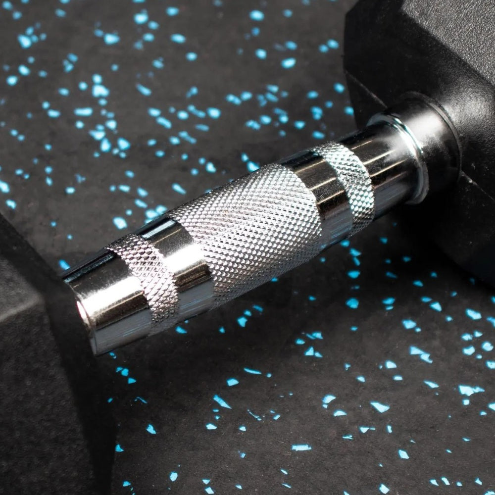 HGS Rubber Hex Dumbbell Set and Rack (2.5kg - 30kg) - Image 3