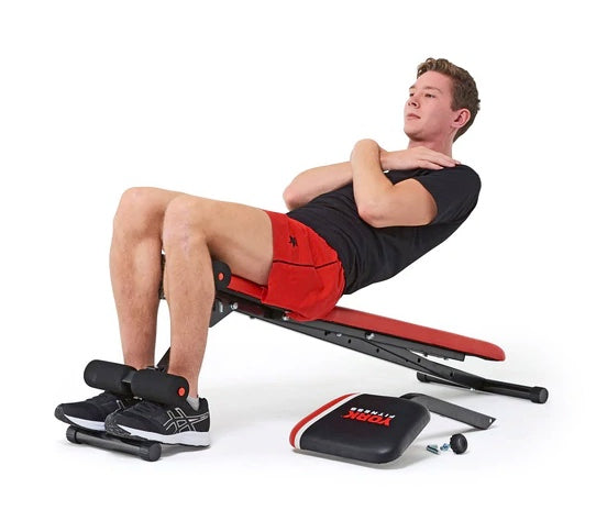 York Warrior 2 in 1 Dumbbell & Ab Bench with Curl - Image 5