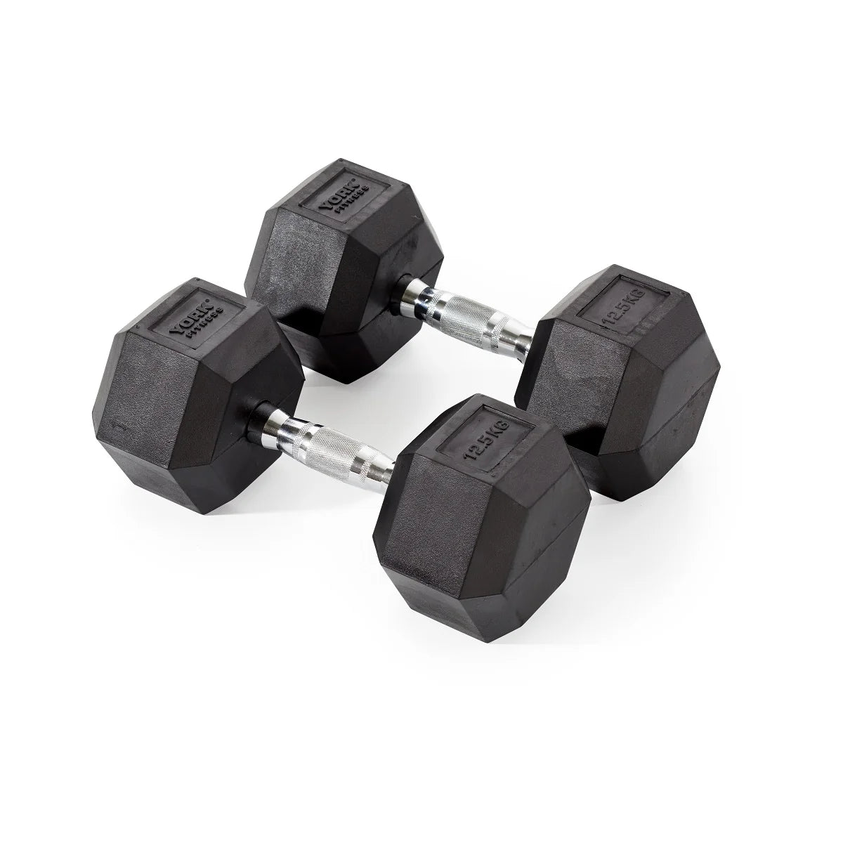 York Rubber Hex Dumbbell Sets With Racks - Image 10