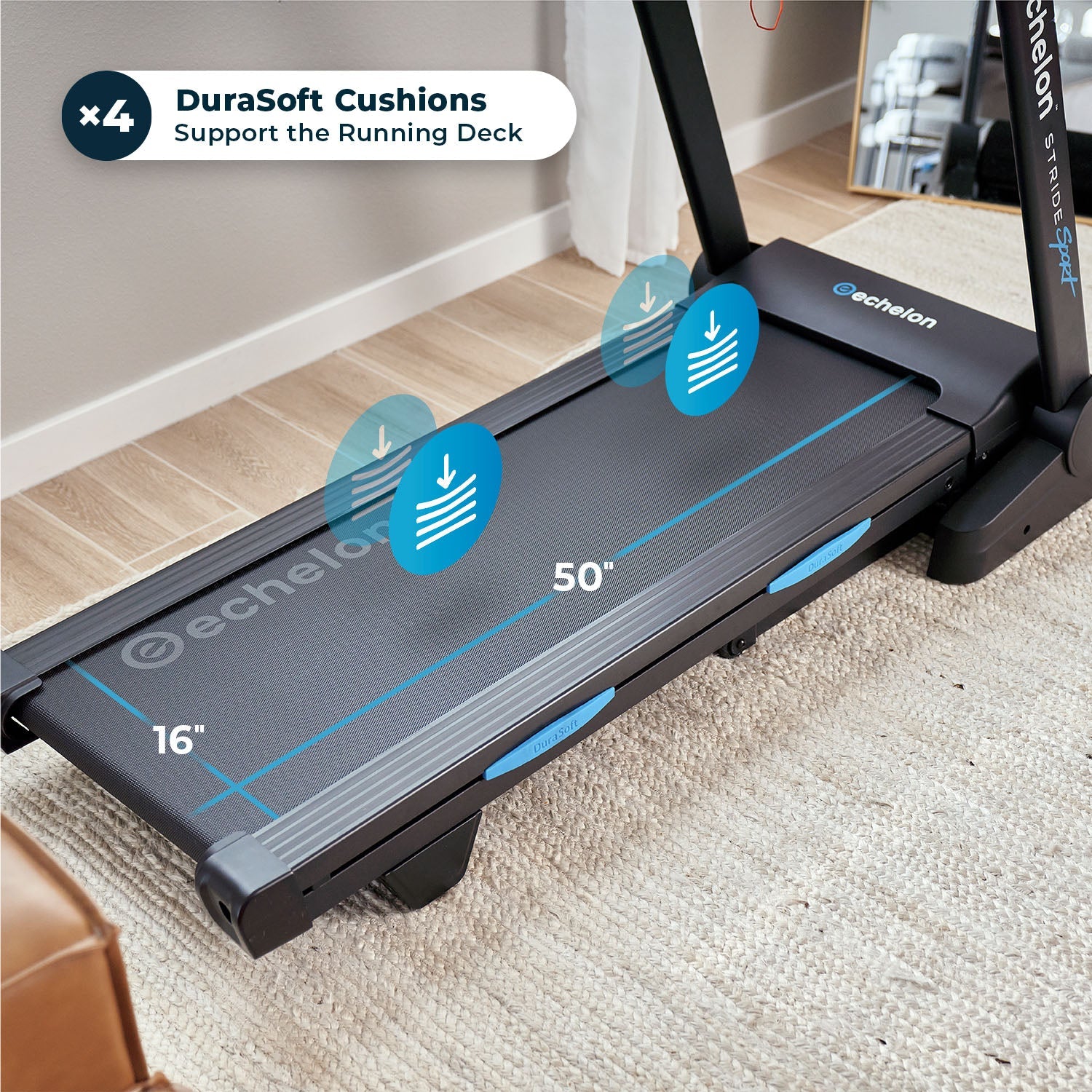 Echelon Stride 30 Sport Folding Treadmill - Image 9