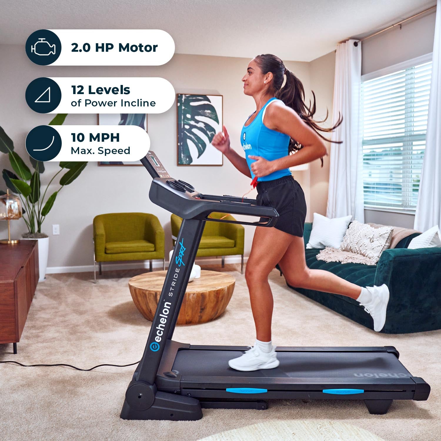 Echelon Stride 30 Sport Folding Treadmill - Image 16