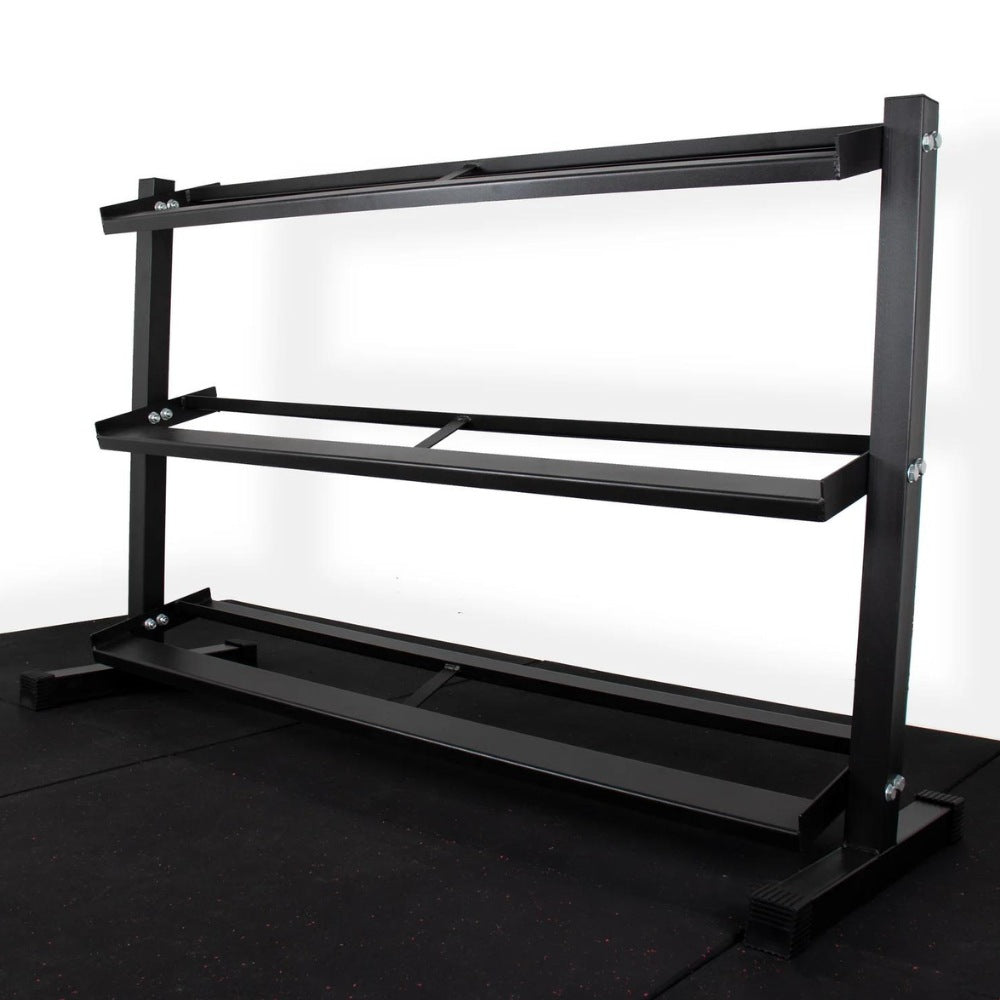 HGS Rubber Hex Dumbbell Set and Rack (2.5kg - 30kg) - Image 5