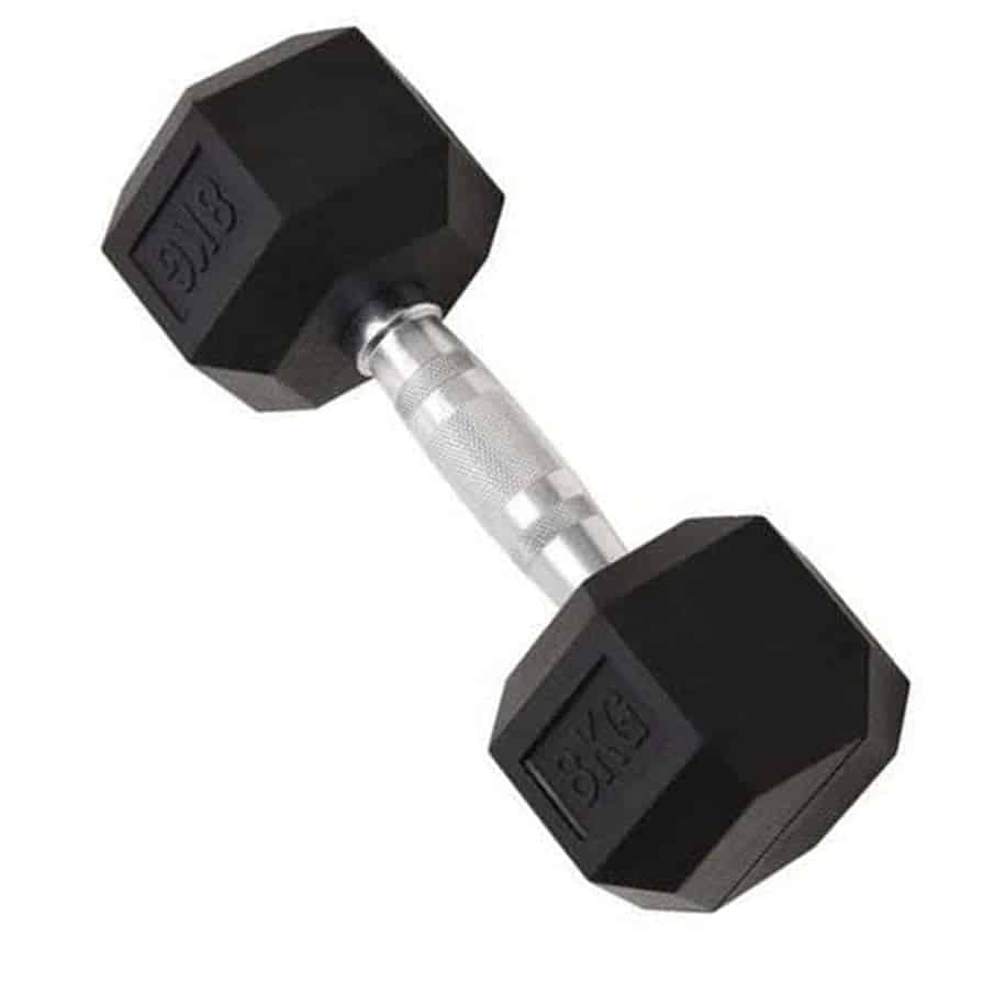 Cast Iron Dumbbells Set Home Gym 2x8kg - Image 3